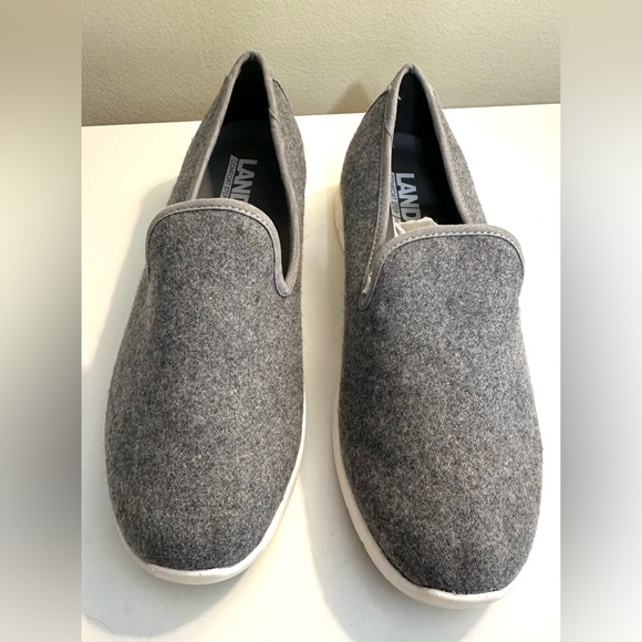 LANDS’ END Comfort Step Slip On Shoes Iron Gray Wool Blends Loafers Lightweight - Picture 3 of 10
